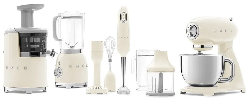 Krémszínű konyhai robotgép Retro Style – SMEG