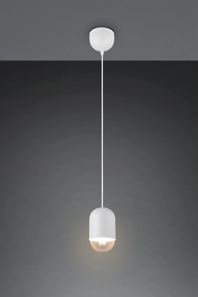 Fehér fém függőlámpa ø 11 cm Nara – Reality