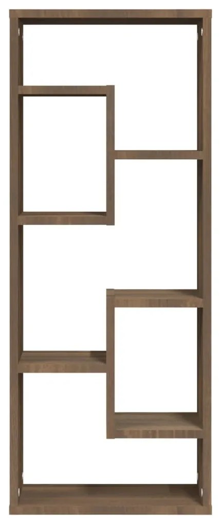 barna tölgyszínű szerelt fa fali polc 36 x 16 x 90 cm