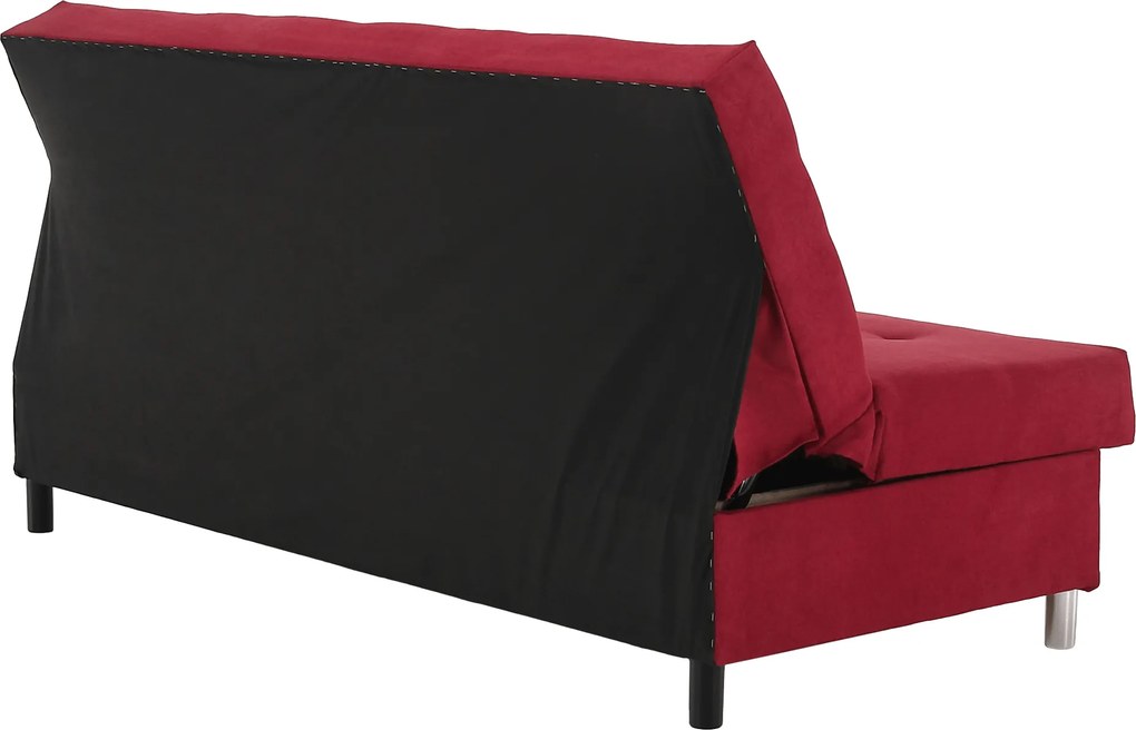 Kihúzható kanapé, piros, ALADA