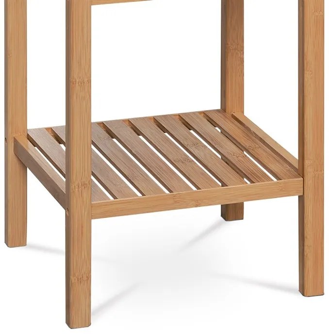 DR-011-5 tömör bambusz polc, natúr, 3 rekeszes
