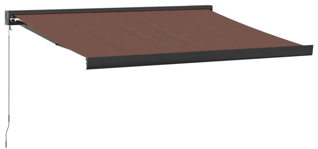 barna kézzel kihúzható napellenző 350 x 250 cm