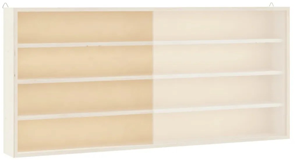 fa gyűjtői vitrin ajtókkal 80x8,5x37 cm