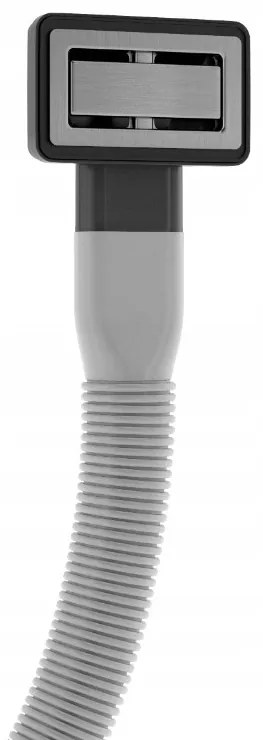 Gamma Gamma, 1-kamrás kézi szifon gránit mosogatóhoz négyzetes túlfolyóval, króm, GMA-1M11ZCH