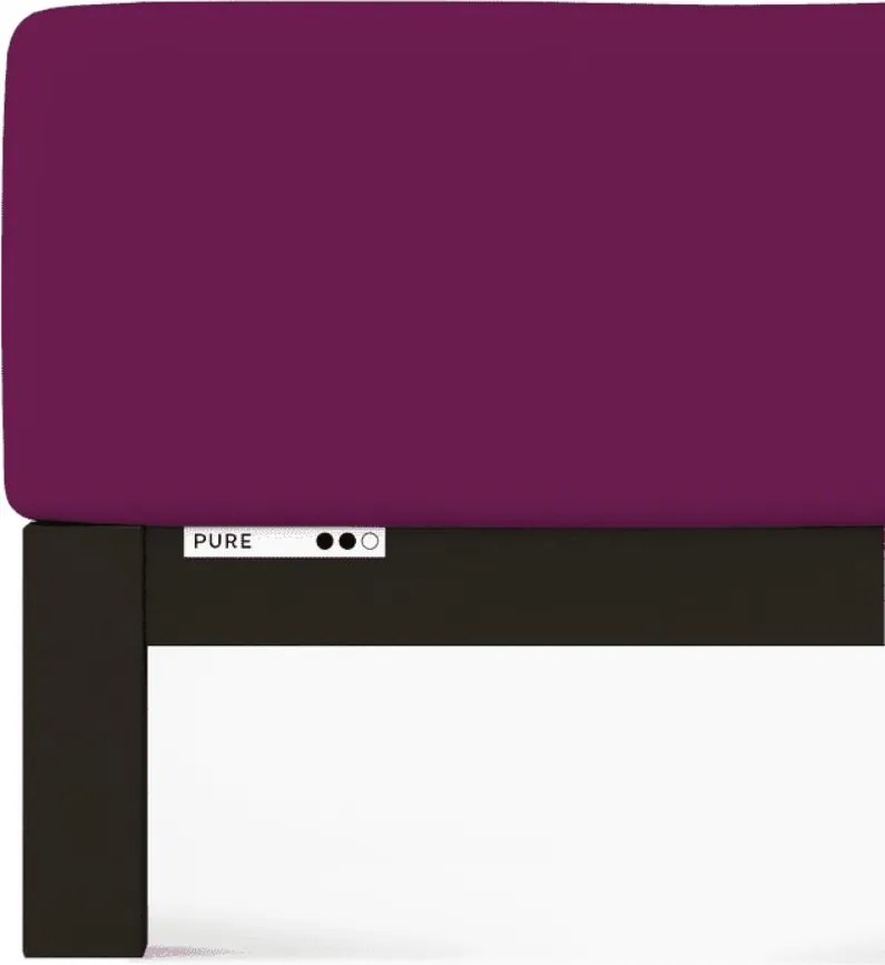 Schlafgut Pure Standard lepedő 140x190-160x220 cm Purple Deep 542