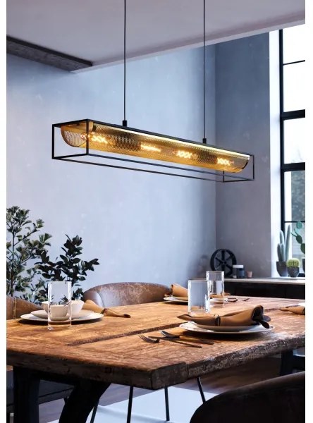 Eglo 43788 - Csillár zsinóron NOHALES 4xE27/40W/230V