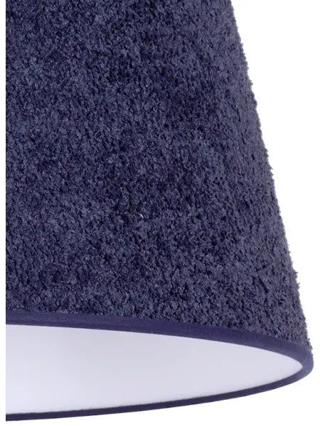 Duolla - Asztali lámpa BOUCLE 1xE27/15W/230V átm. 28 cm kék/fa