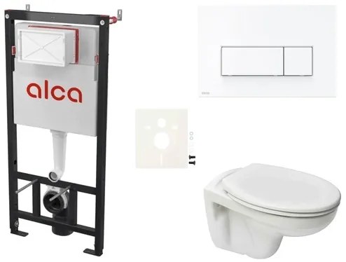 Fali WC szett Alca előtétfalas szereléshez + Ceramia S-Line Pro WC SIKOASP7