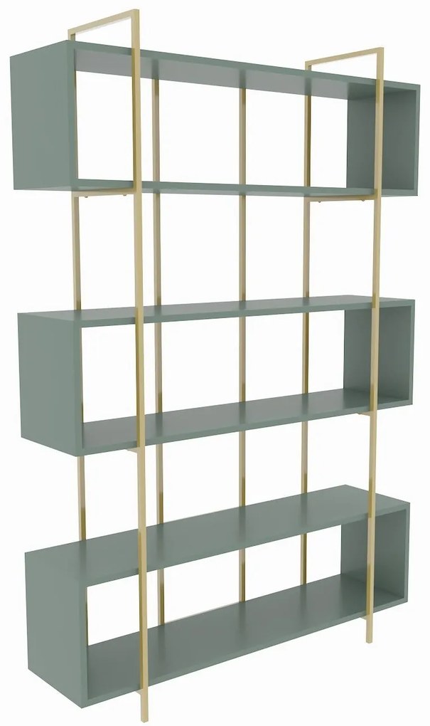 könyvespolc Bruti - Green, Gold