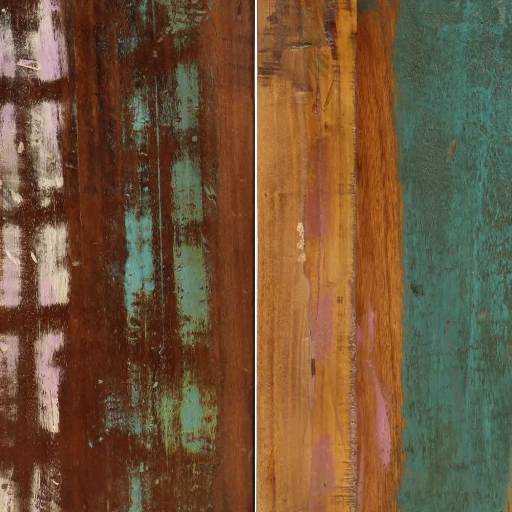 tömör újrahasznosított fa étkezőasztal 140 x 70 x 75 cm