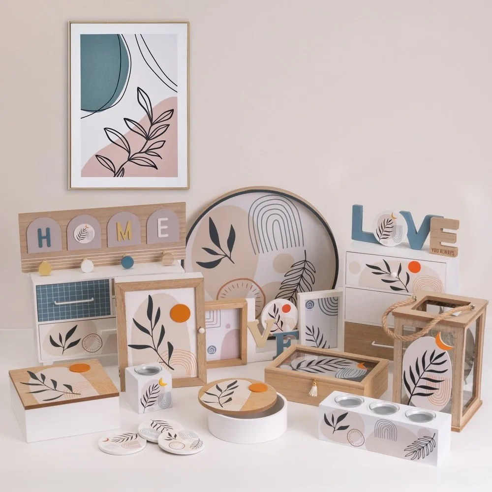 Fedeles dekoratív tárolódoboz szett 2 db-os ø 20x8,5 cm – Casa Selección