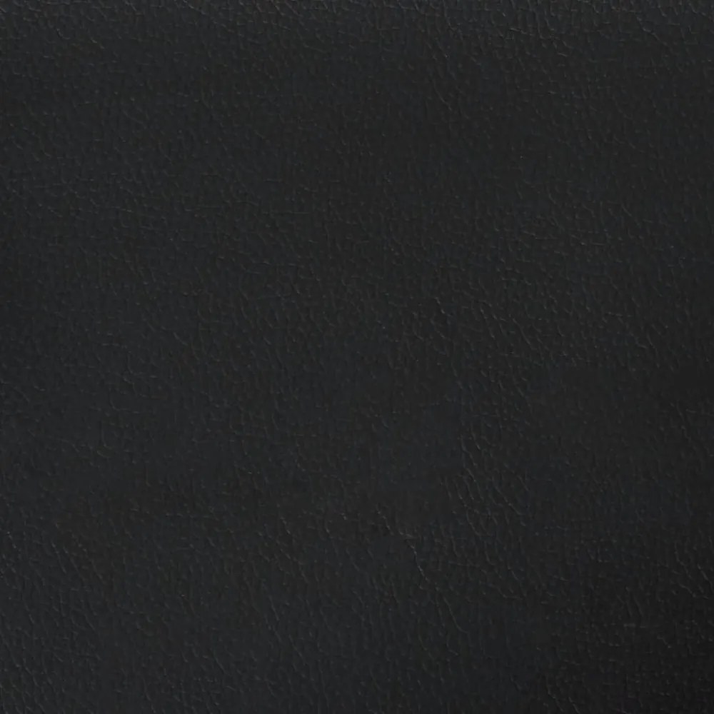 fehér és fekete műbőr ágykeret Dover 140 x 200 cm