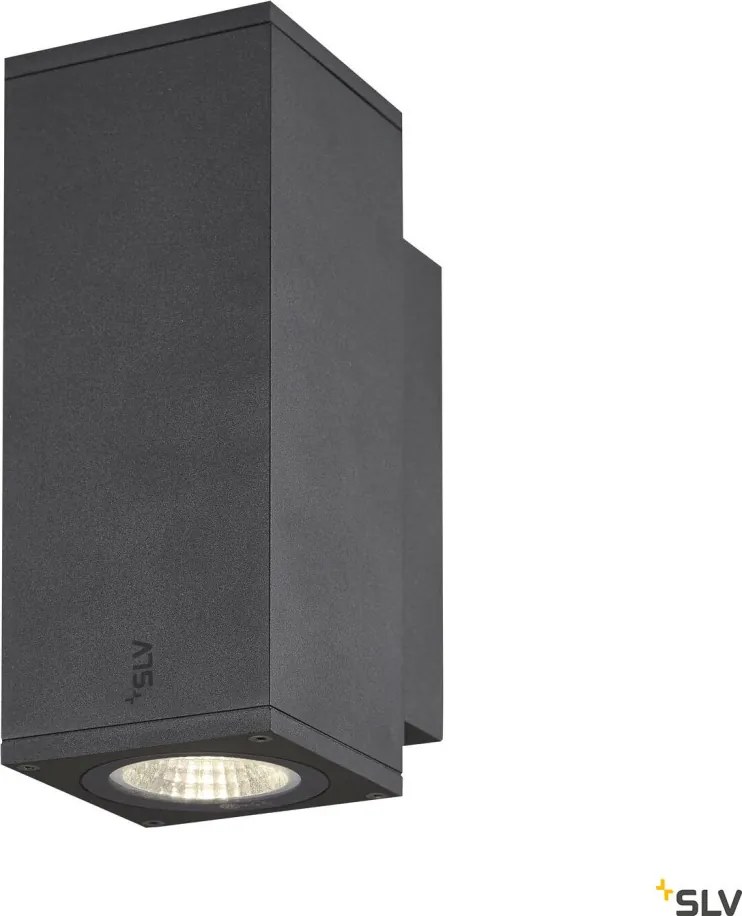 SLV 1003418 ENOLA SQUARE Modern Kültéri Fali Lámpa Antracit, Átlátszó LED IP65