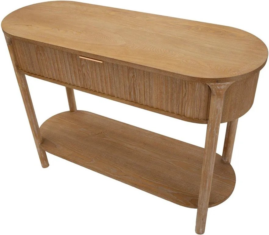 Natúr színű jegenyefenyő konzolasztal 40x110 cm Gothenburg – Mauro Ferretti