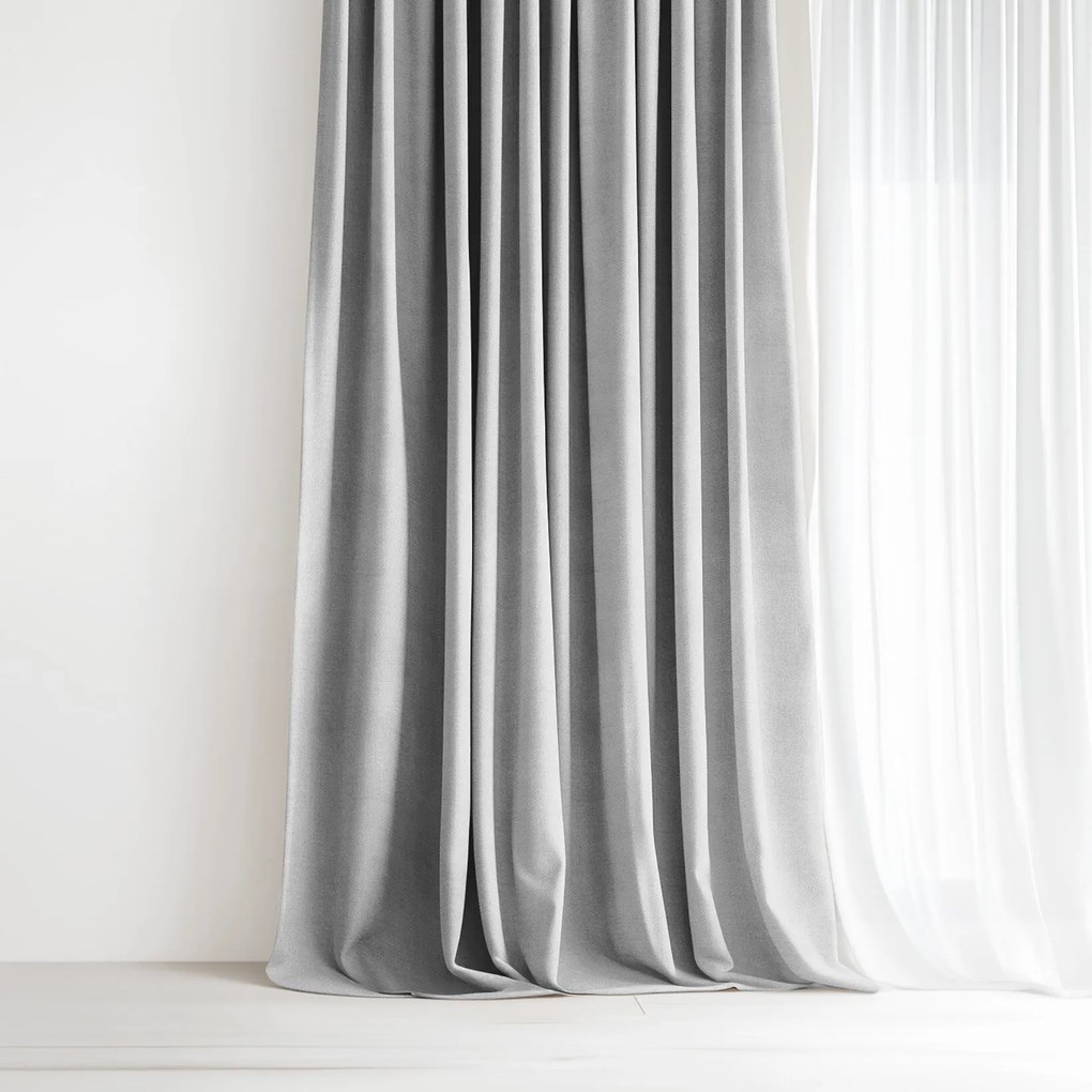 Goldea malaga dekoratív drapéria - szürke 240x135 cm
