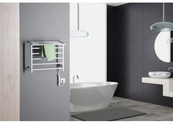 Sapho - Elektromos törölközőszárító ELZOR 60W/230V 47x50 cm matt fehér