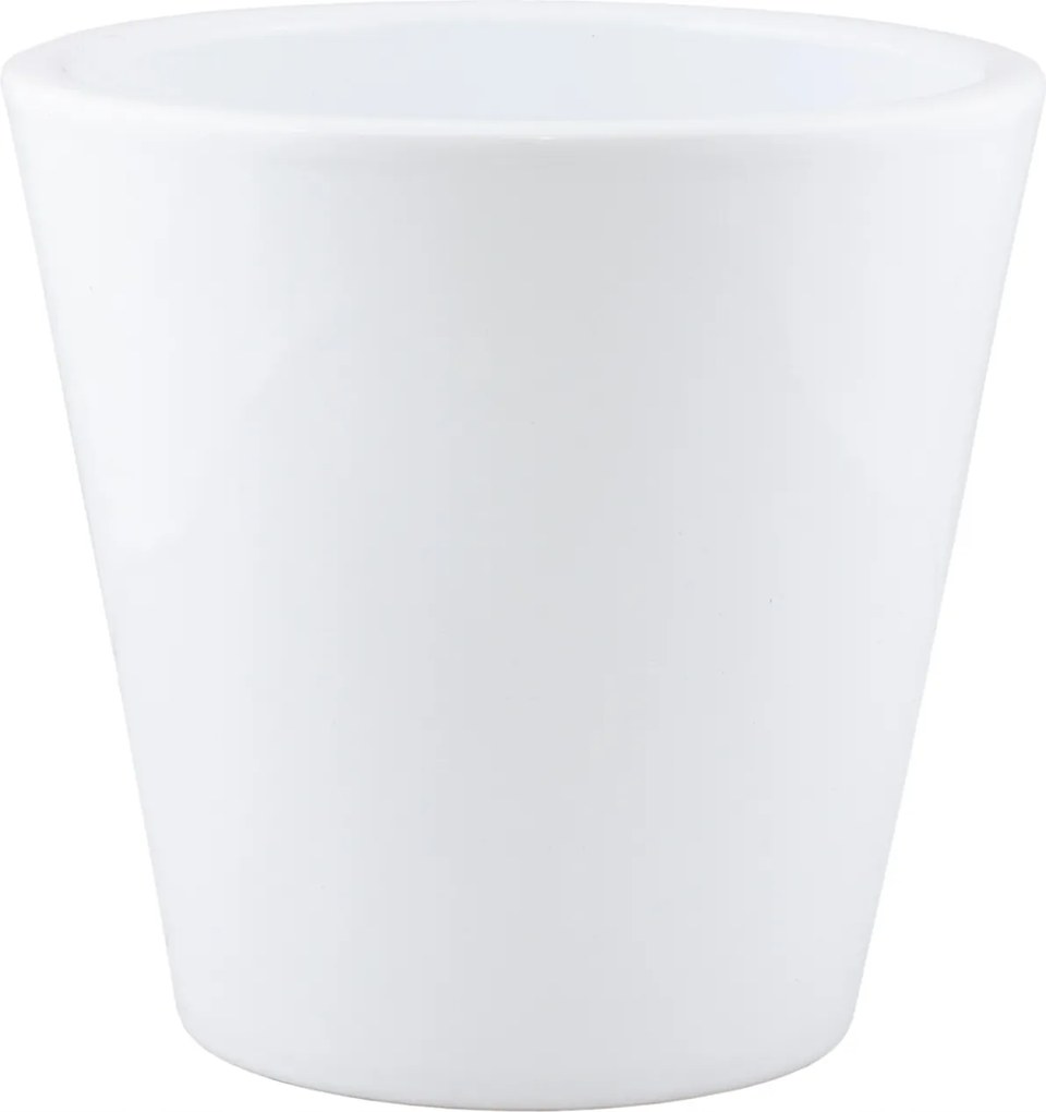 Sofia kerámia virágtartó fehér átm. 19cm