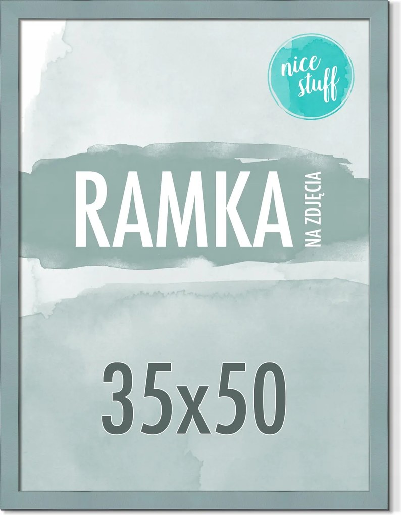 Képkeret 35x50 B3 Képkeret Fotó 50x35 Mdf Kék