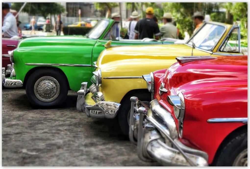 Poszterek 120x80 Régi kubai autók