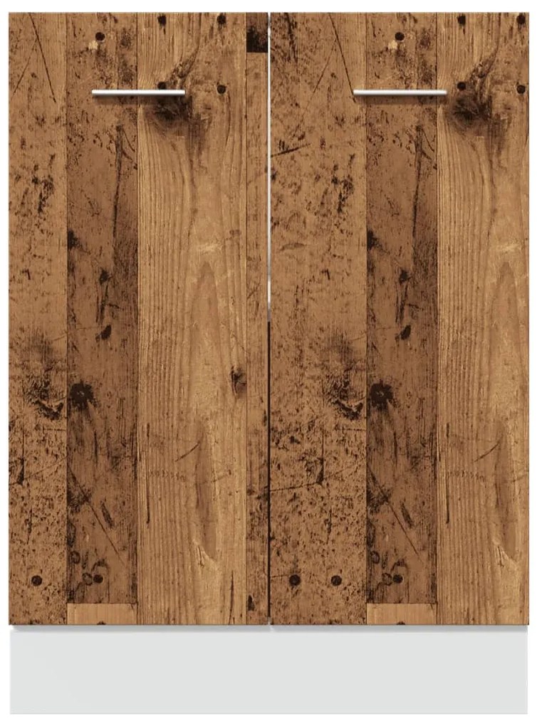 “Lyon” antik fa színű szerelt fa alsószekrény