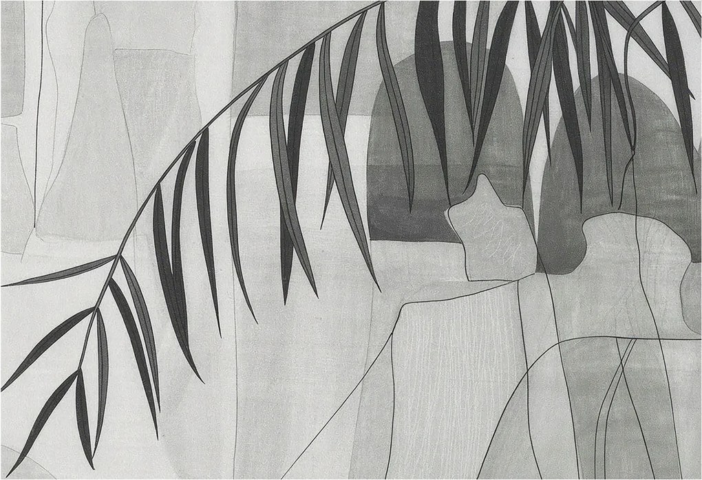 Fotótapéta Flizelin az Otthon szobájába 3D Absztrakt pálma 152x104 Ragasztó