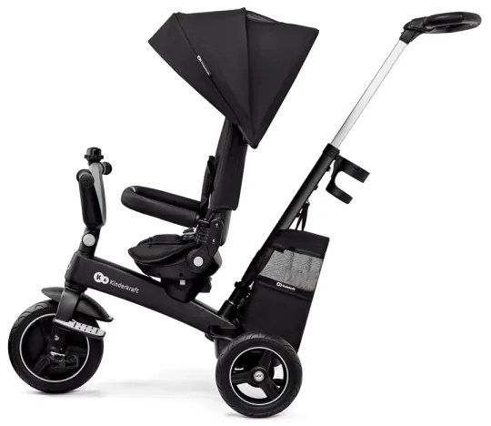 KINDERKRAFT SELECT - Gyermek tricikli 5in1 EASYTWIST Premium fekete