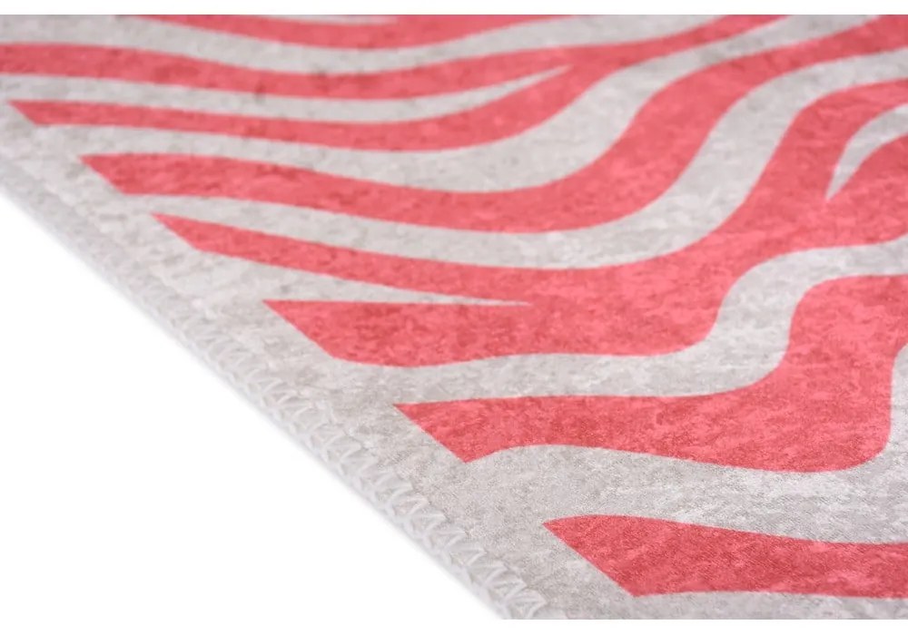 Rózsaszín mosható futószőnyeg 80x200 cm Red Zebra – Vitaus