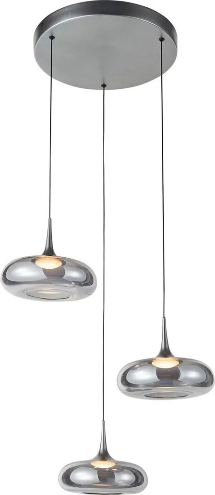 Italux modern függeszték tenele ezüst itxpnd-24028-3a-silv