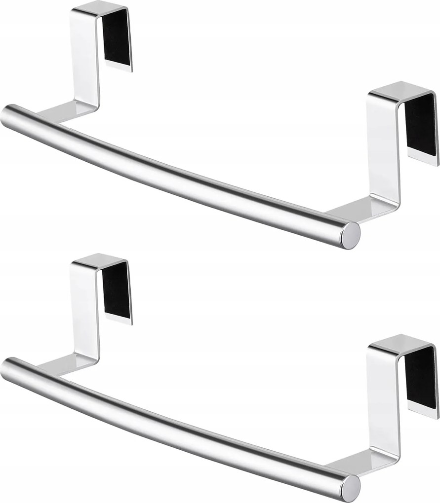 Konyhai Törölközőtartó Acél, Fúrás nélkül, Szekrényhez, Fiókokhoz, 2db