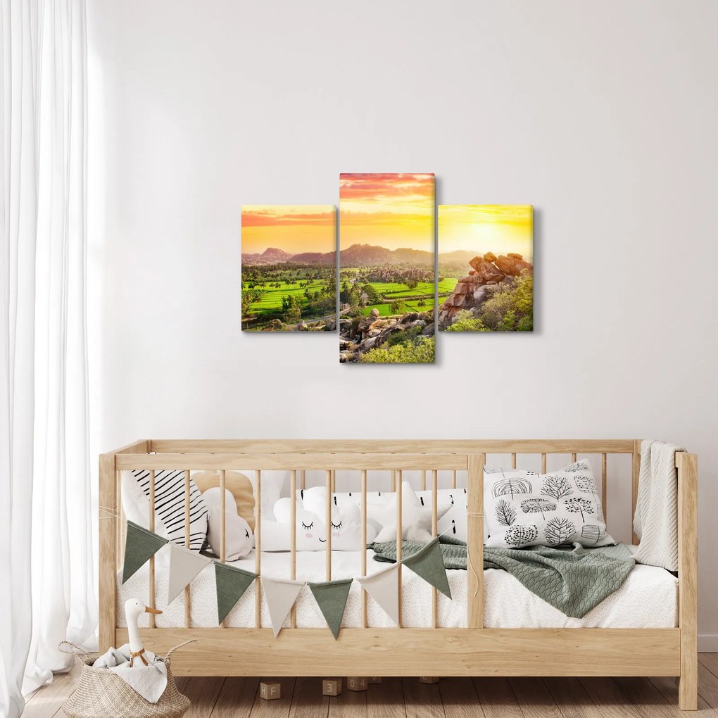 Kép a Hampi-völgyről Indiában (90x60 cm)