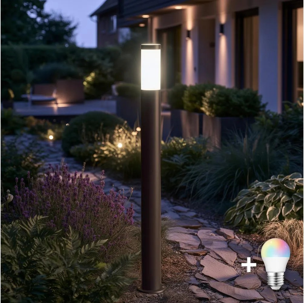 BRILAGI-LED RGBW kültéri lámpa ELIA 1xE27/6,5W/230V 2700-6500K IP44 100 cm antracit