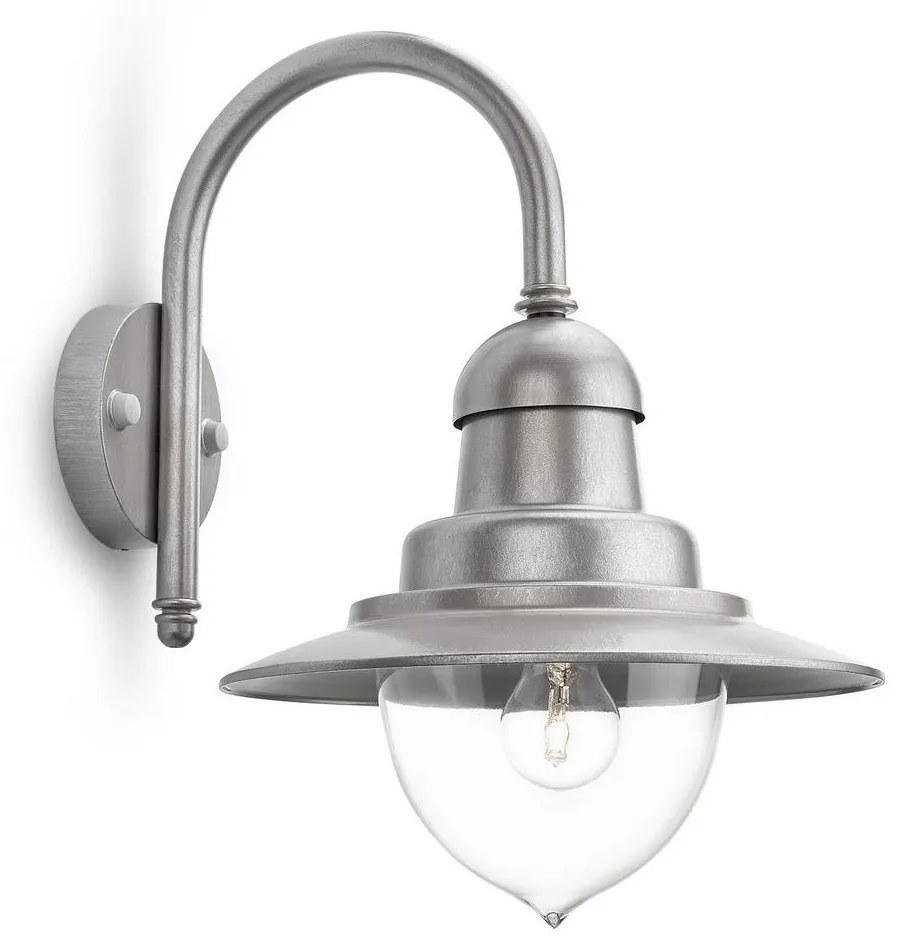 Philips 01652/52/PN - Kültéri fali lámpa RAINDROP 1xE27/60W/230V IP44