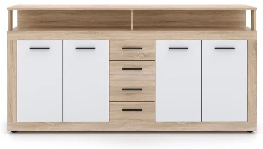 RUNA komód sonoma tölgy/fehér