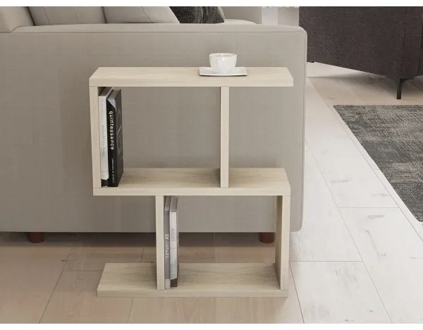 CROS oldalsó asztal, márvány dekor, bézs