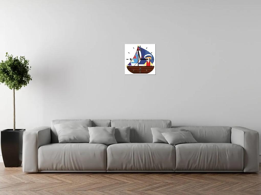Gario Órás falikép Kis csónakon Méret: 40 x 40 cm