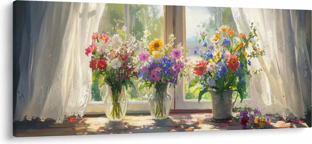Kép - Csokor az ablaknál (120x50 cm)