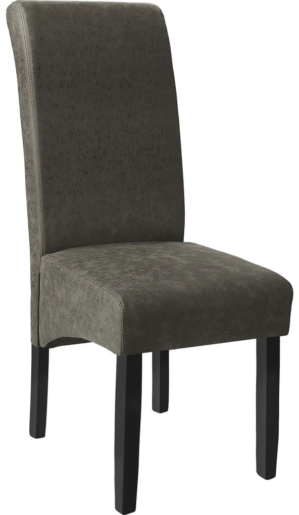 TecTake GmbH 403626 ergonomikus tömörfa étkezőszék - márványszürke, darabonként