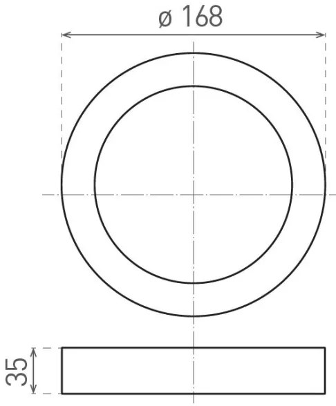 LED Mennyezeti lámpa FENIX LED/12W/230V 2900/3900/5800K átm. 16,8 cm fehér
