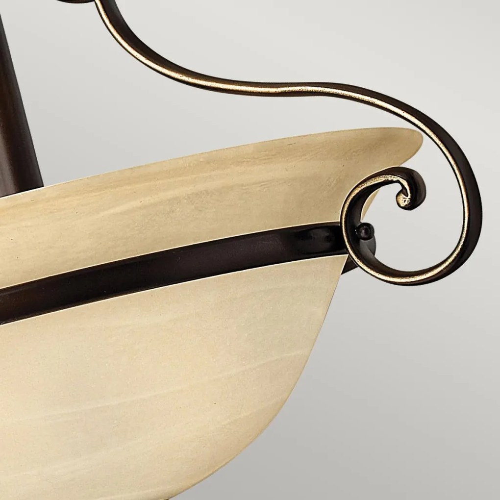 ELSTEAD HK-CELLO-SF CELLO Klasszikus Mennyezeti Lámpa Alabástrom, Antik Bronz E27 IP20