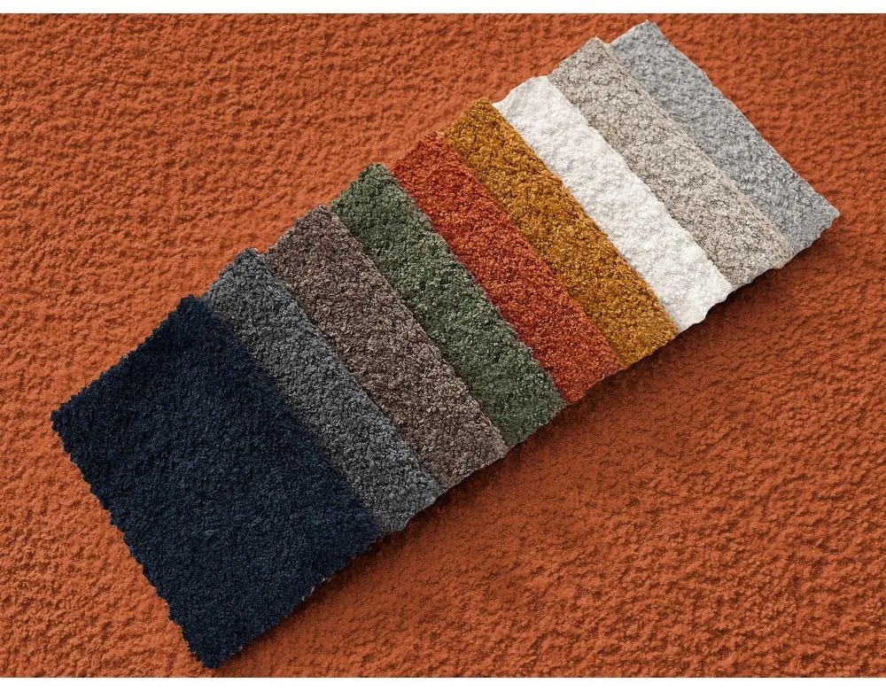 Narancssárga buklé kanapé 242 cm Giorgia – Bobochic Paris