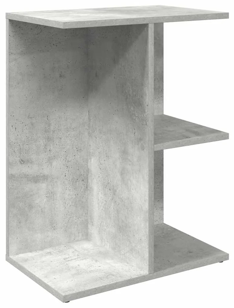 betonszürke szerelt fa éjjeliszekrény 46,5x29x61 cm