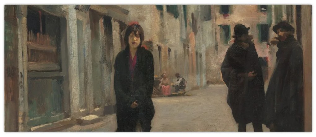 Kép - John Singer Sargent, Street in Venice, reprodukciók (120x50 cm)