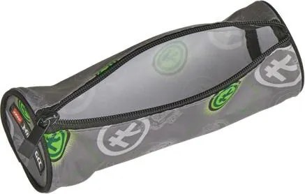 Tolltartó, henger alakú, cipzáras, LEGO Ninjago Elemental Master of Energy, szürke-mintás (L100502501)