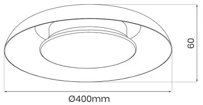 LED mennyezeti lámpatest PIATTINO LED/30W/230V 3000/4000/6000K átm. 40 cm fehér