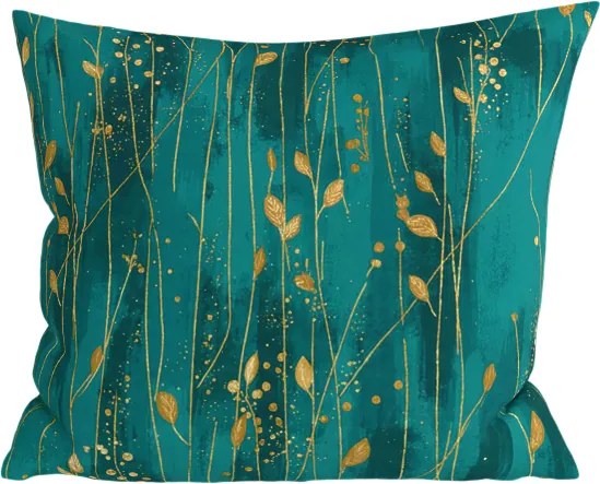 Pamut párnahuzat VIVIDELLE POLY 45x45 cm, zöld