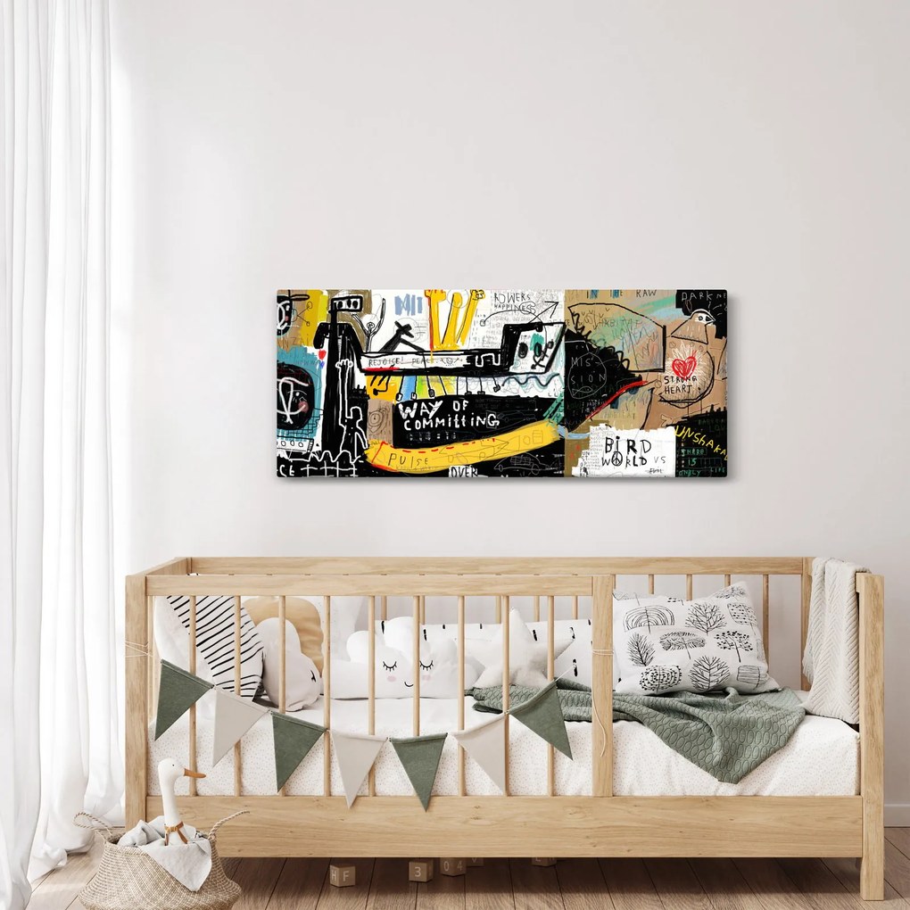 Festmény - Graffiti (120x50 cm)