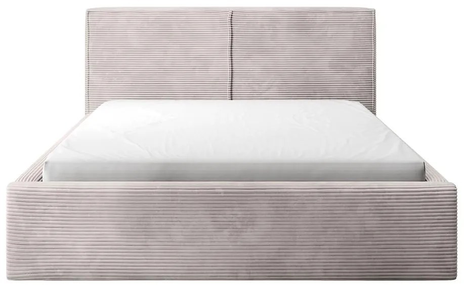 Franciaágy 180 cm Fatime (ágyráccsal) (tárolóhellyel) (sötét bézs + fekete). Akció -15%. 1099167