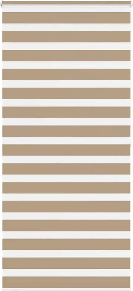 vidaXL zebrafüggönnyel homokbarna szövetszélesség 105,9 cm poliészter