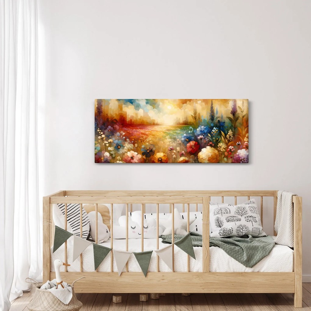 Kép - Színes rét (120x50 cm)