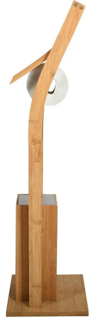 MSV Bambuszos WC-papír tartó kefével 16 x 29 x 70 cm